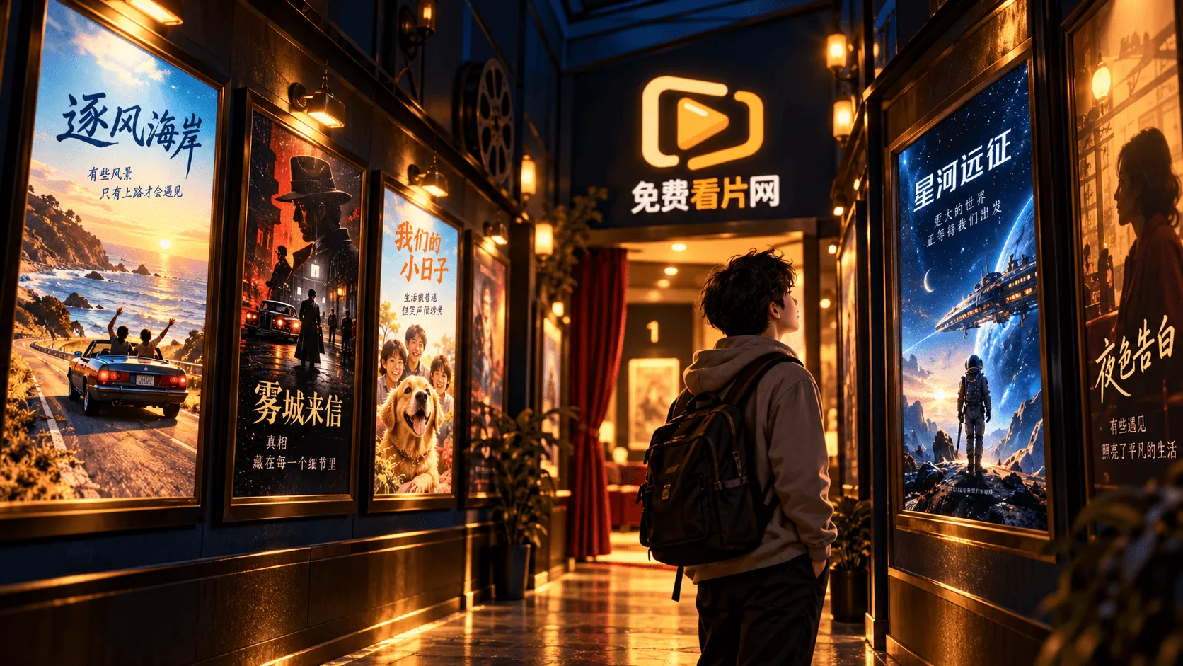 观影网页查找主题视觉